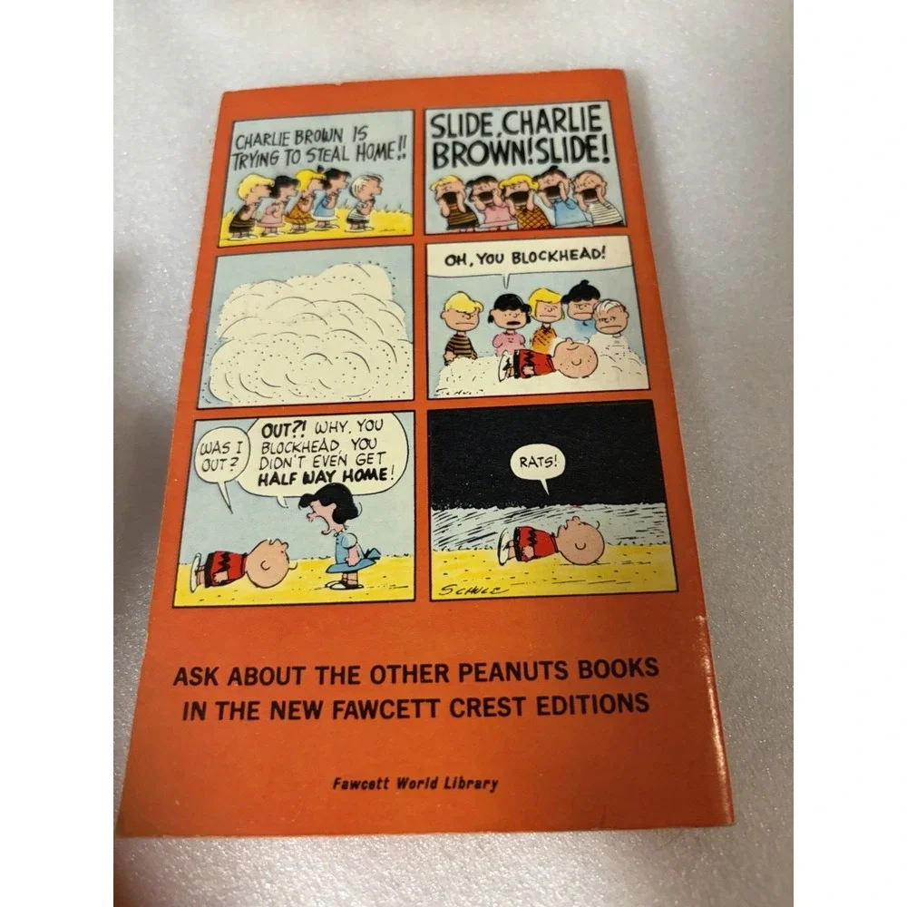 Slide Charlie Brown Slide Charles M Schulz Vintage Peanuts Fawcett 50¢ Paperback